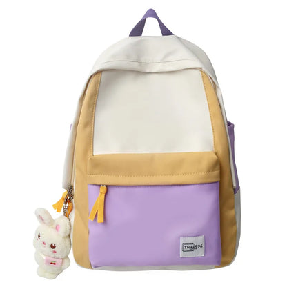 Fashion Women Kawaii Harajuku Backpack Girl Travel Nylon School Bag New Female Cute Laptop College Lady Trendy Leisure BookBag