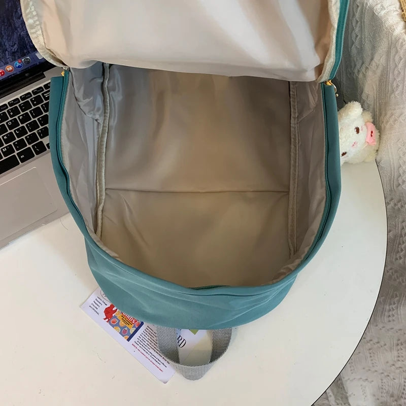 Fashion Women Kawaii Harajuku Backpack Girl Travel Nylon School Bag New Female Cute Laptop College Lady Trendy Leisure BookBag
