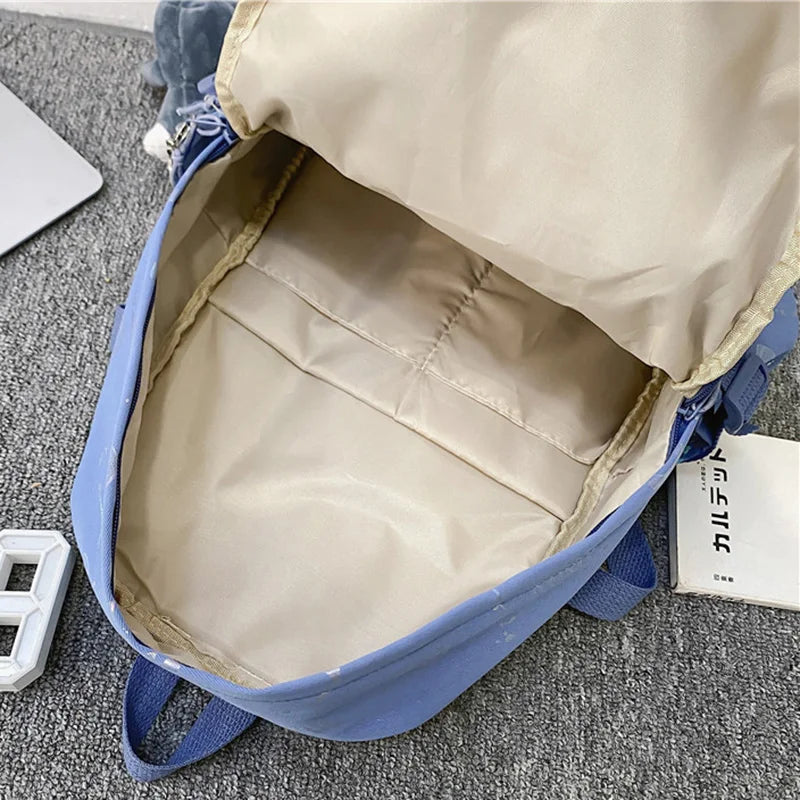 Fashion Women Men Graffiti College Bag Cool Male Ladies Travel Backpack Girl Boy Laptop Student Bag Trendy Female Backpack Nylon