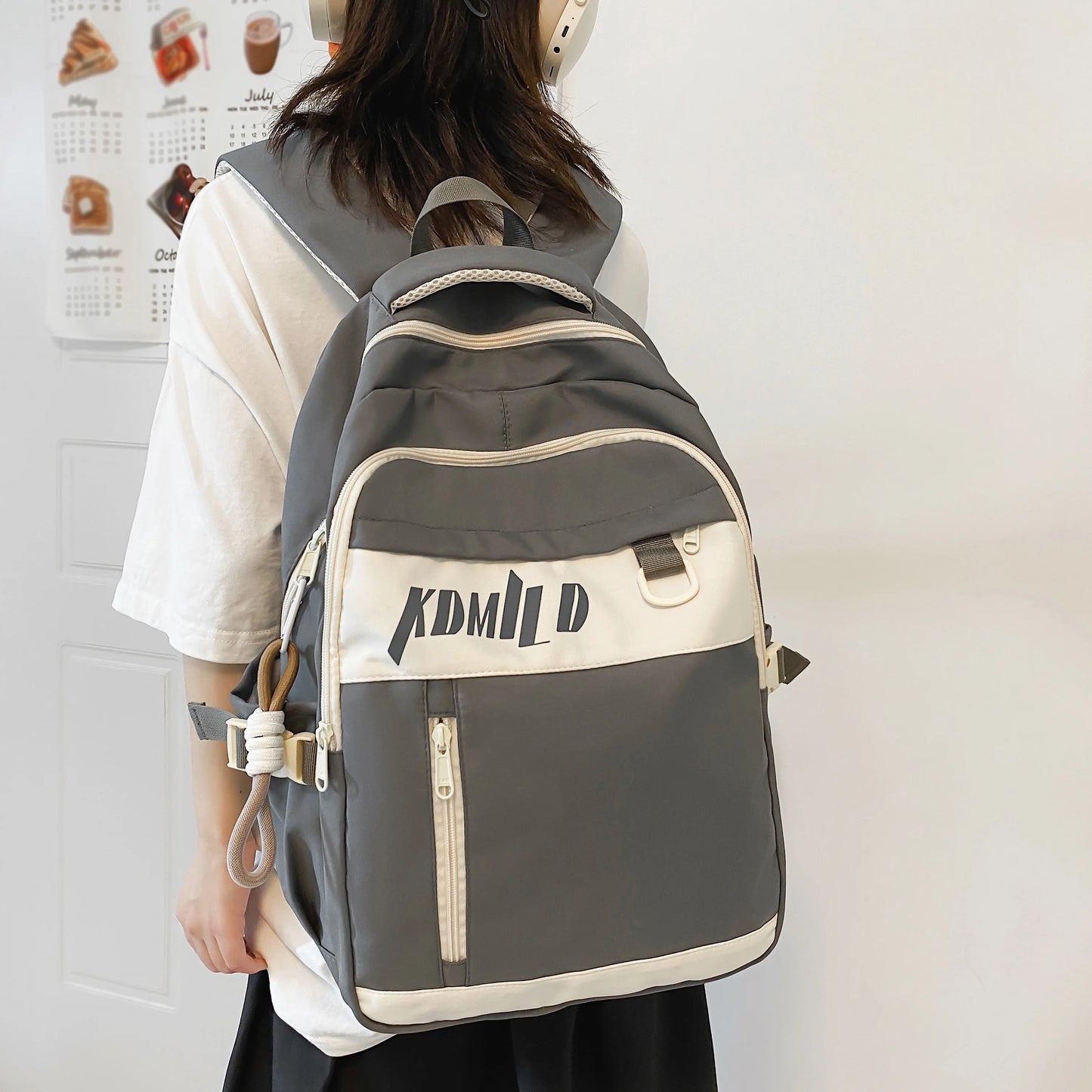 Fashion Women Men Nylon Waterproof Laptop College Backpack New Female Male Travel Book Bag Cool Girl Kawaii School Backpack Lady