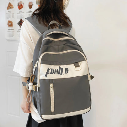 Fashion Women Men Nylon Waterproof Laptop College Backpack New Female Male Travel Book Bag Cool Girl Kawaii School Backpack Lady