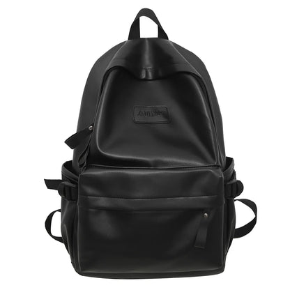 Fashion Women Men White Nylon Waterproof Laptop PU College Backpack Female Male Travel Book Bag Girl School Backpack Ladies Cool