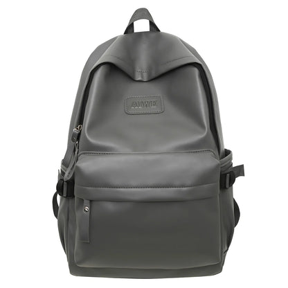 Fashion Women Men White Nylon Waterproof Laptop PU College Backpack Female Male Travel Book Bag Girl School Backpack Ladies Cool