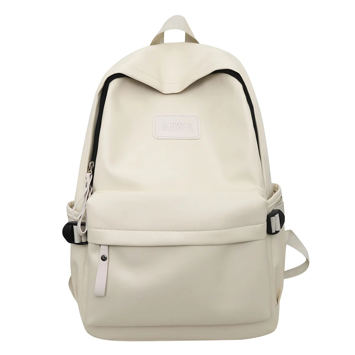 Fashion Women Men White Nylon Waterproof Laptop PU College Backpack Female Male Travel Book Bag Girl School Backpack Ladies Cool