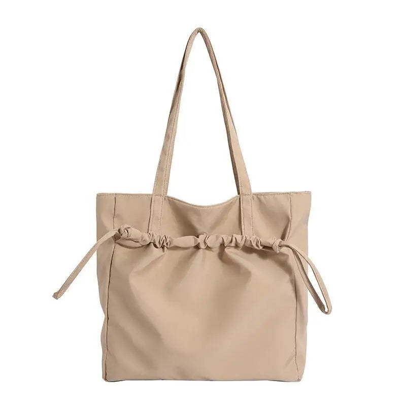 Fashion Women Minimalist Shoulder Bags Briefcases OL Students Drawstring Casual Office HandBags Totes