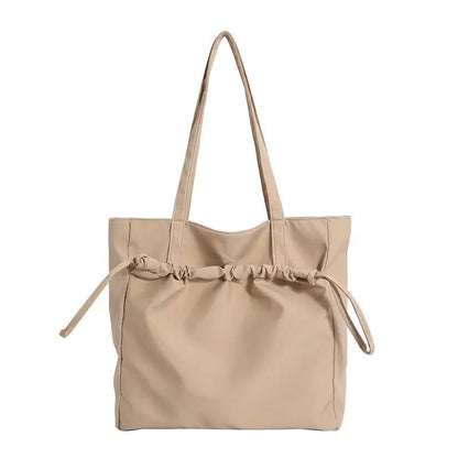 Fashion Women Minimalist Shoulder Bags Briefcases OL Students Drawstring Casual Office HandBags Totes