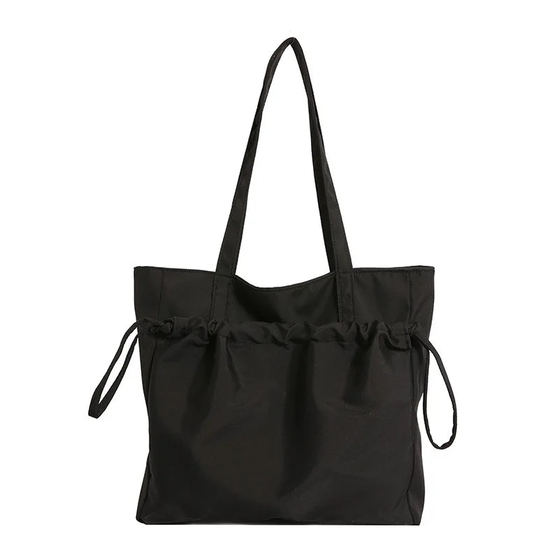 Fashion Women Minimalist Shoulder Bags Briefcases OL Students Drawstring Casual Office HandBags Totes