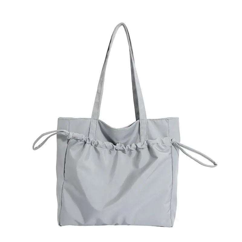 Fashion Women Minimalist Shoulder Bags Briefcases OL Students Drawstring Casual Office HandBags Totes