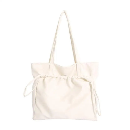 Fashion Women Minimalist Shoulder Bags Briefcases OL Students Drawstring Casual Office HandBags Totes