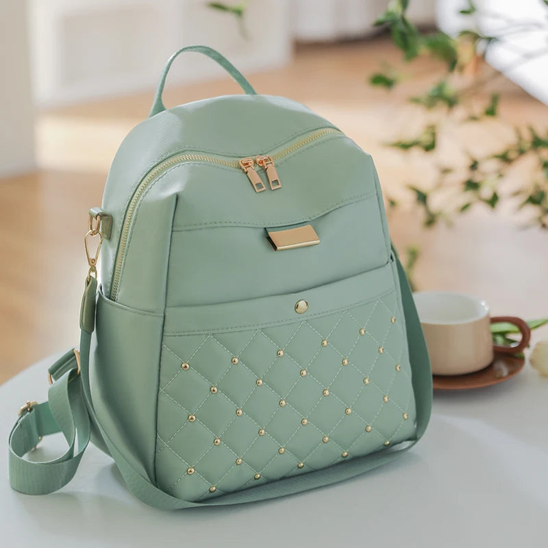 Fashion Women Multifunctional Nylon Backpacks Female Waterproof Travel Back Bag Large School Bags for Teenage Girls Shoulder Bag