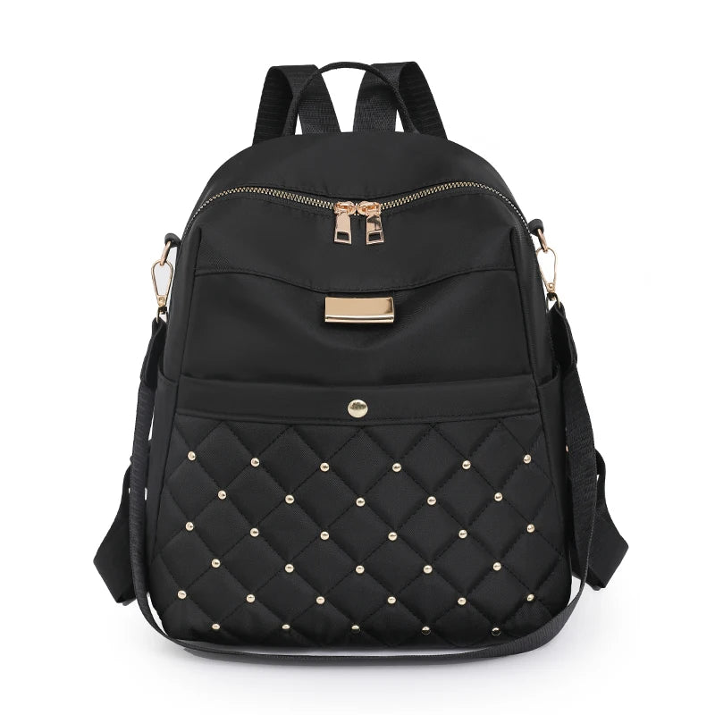 Fashion Women Multifunctional Nylon Backpacks Female Waterproof Travel Back Bag Large School Bags for Teenage Girls Shoulder Bag