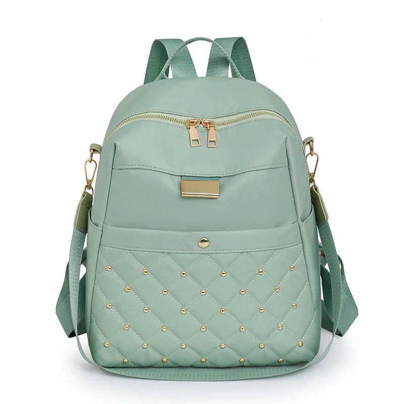 Fashion Women Multifunctional Nylon Backpacks Female Waterproof Travel Back Bag Large School Bags for Teenage Girls Shoulder Bag