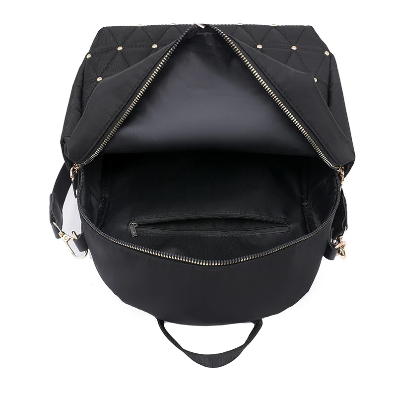 Fashion Women Multifunctional Nylon Backpacks Female Waterproof Travel Back Bag Large School Bags for Teenage Girls Shoulder Bag