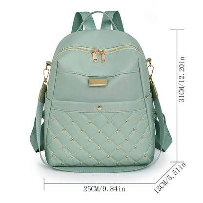 Fashion Women Multifunctional Nylon Backpacks Female Waterproof Travel Back Bag Large School Bags for Teenage Girls Shoulder Bag