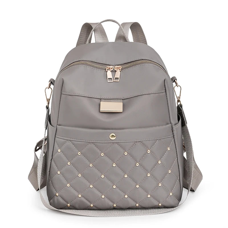 Fashion Women Multifunctional Nylon Backpacks Female Waterproof Travel Back Bag Large School Bags for Teenage Girls Shoulder Bag