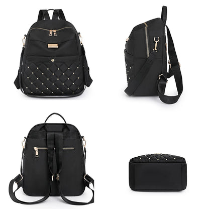 Fashion Women Multifunctional Nylon Backpacks Female Waterproof Travel Back Bag Large School Bags for Teenage Girls Shoulder Bag