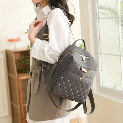 Fashion Women Multifunctional Nylon Backpacks Female Waterproof Travel Back Bag Large School Bags for Teenage Girls Shoulder Bag