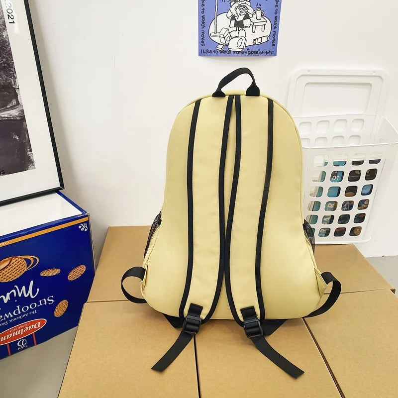 Fashion Women Nylon School Bag New Lady Kawaii College Backpack Cool Girl Travel Book Backpack Female Laptop Student Bags Trendy