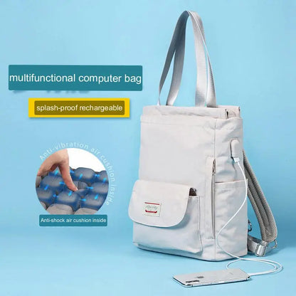 Fashion Women Shoulder Bag For Laptop Waterproof Oxford Cloth Notebook Backpack 15.6 Inch Laptop Backpack Girl Schoolbag