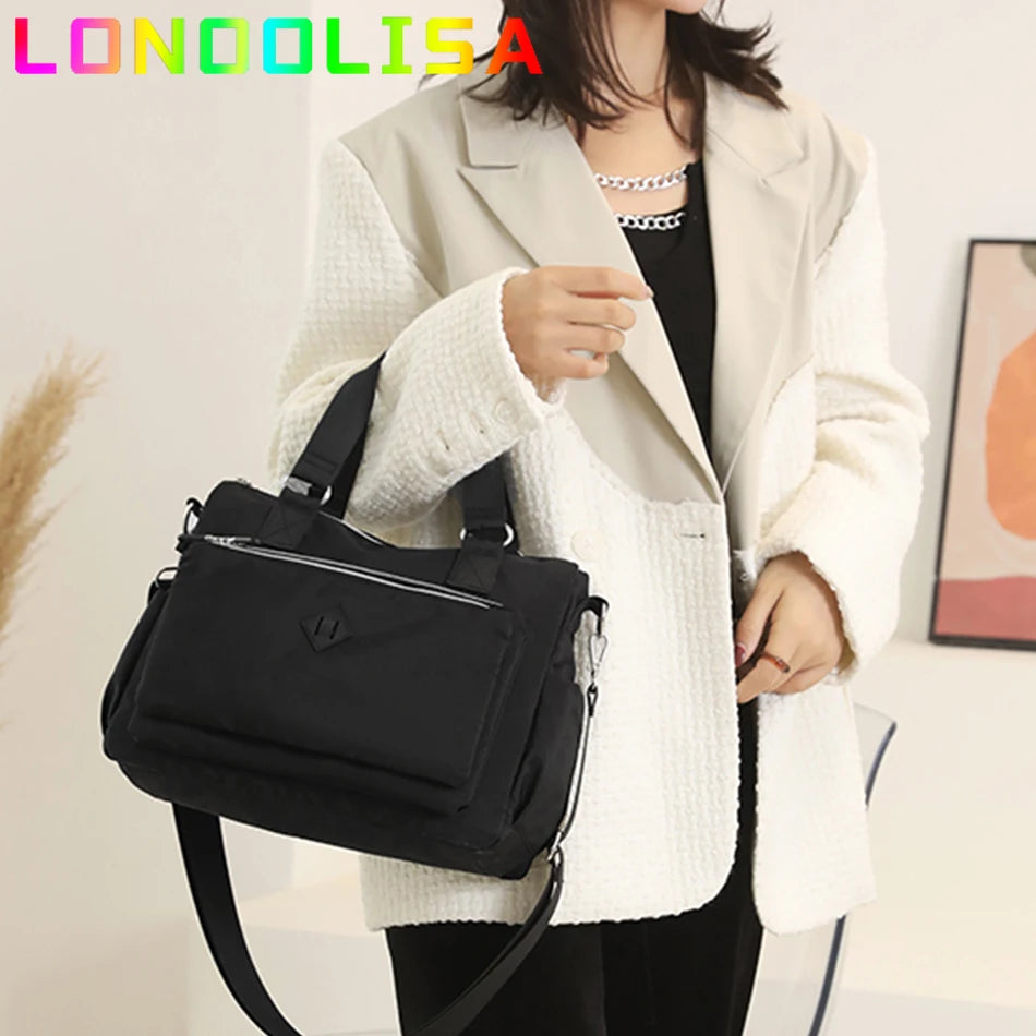 Fashion Women Shoulder Crossbody Bags 2022 Nylon Multifunction Hand Bag Leisure Shoulder Bags Designer Ladies Purse Clutch Bags