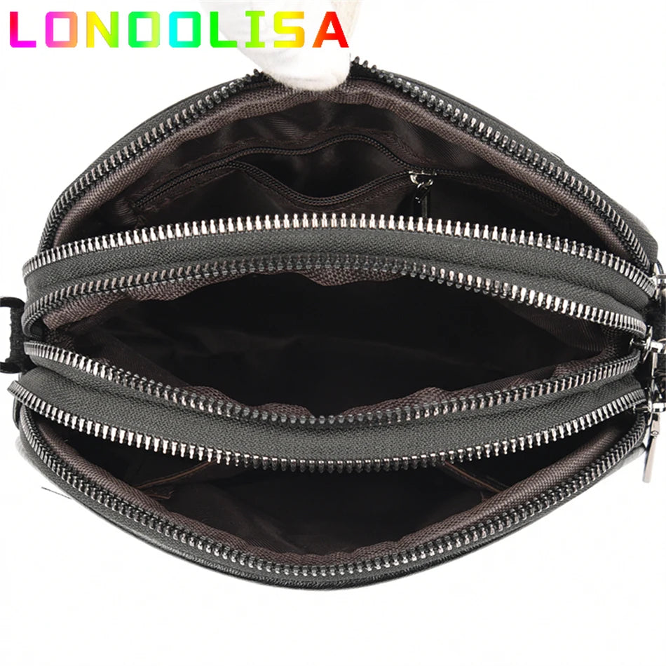 Fashion Women Small Top-handle Bags High Quality Leather Shoulder 3 Layers Mini Bags Ladies Crossbody Bag Brand Designer Handbag