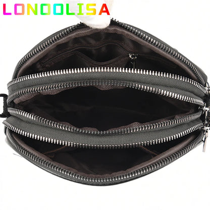 Fashion Women Small Top-handle Bags High Quality Leather Shoulder 3 Layers Mini Bags Ladies Crossbody Bag Brand Designer Handbag