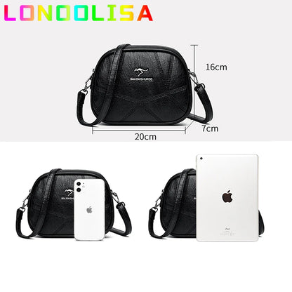 Fashion Women Small Top-handle Bags High Quality Leather Shoulder 3 Layers Mini Bags Ladies Crossbody Bag Brand Designer Handbag
