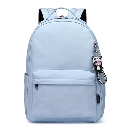 Fashion Women Star Print Backpacks Fashion Large Capacity Backpack Nylon Waterproof Travel Bags Schoolbag Solid Color School Bag