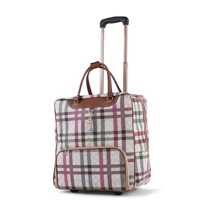 Fashion Women Travel Luggage Trolley Bag on Wheels Suitcase Business Boarding bag Travel Rolling Suitcase Bags