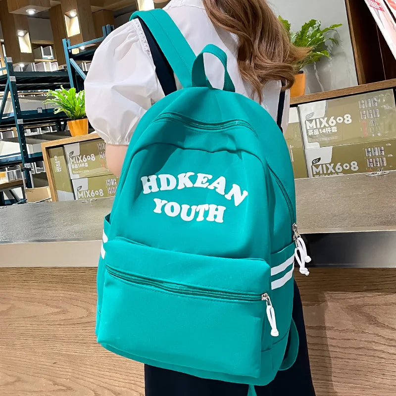 Fashion Women Travel School Bag Cool Girl Book Backpack New Female Cute Laptop Student Bag Trendy Ladies Kawaii College Backpack