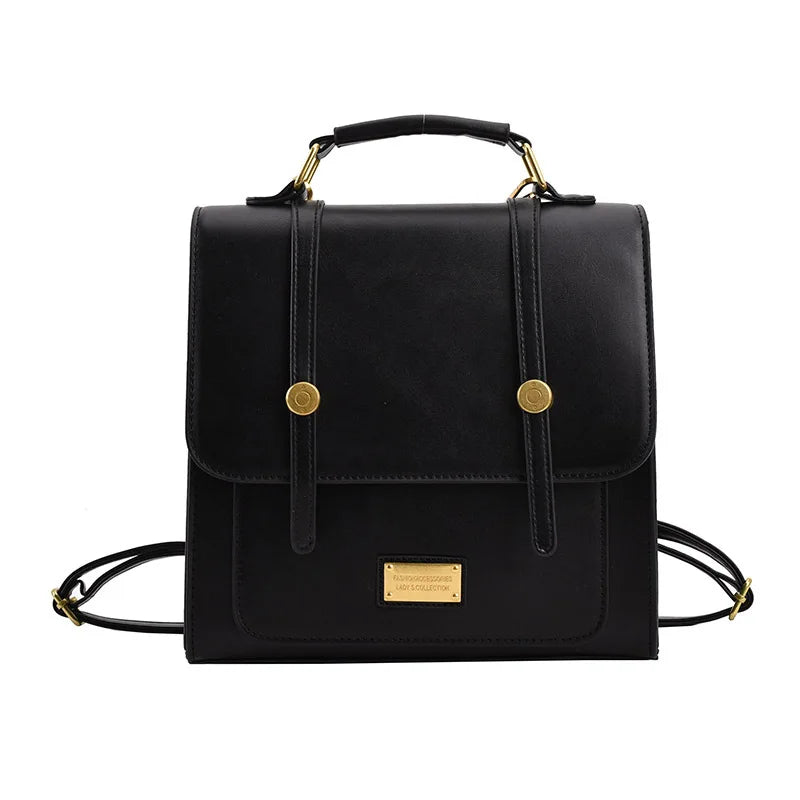 Fashion Women Vnitage Mini Backpacks HandBags Female Girls Students Retro School Box Bottom Studs Minimalist Satchel