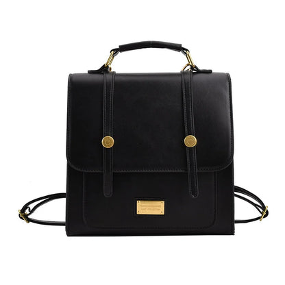 Fashion Women Vnitage Mini Backpacks HandBags Female Girls Students Retro School Box Bottom Studs Minimalist Satchel