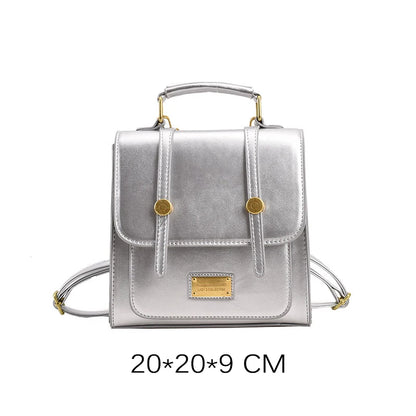 Fashion Women Vnitage Mini Backpacks HandBags Female Girls Students Retro School Box Bottom Studs Minimalist Satchel