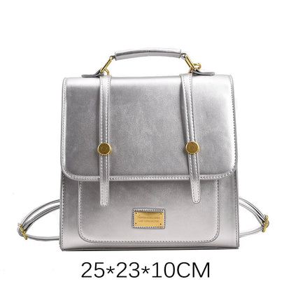 Fashion Women Vnitage Mini Backpacks HandBags Female Girls Students Retro School Box Bottom Studs Minimalist Satchel