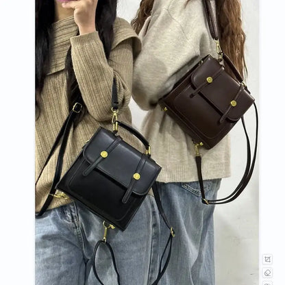 Fashion Women Vnitage Mini Backpacks HandBags Girls Students Retro School Bottom Studs Shoulder Bags