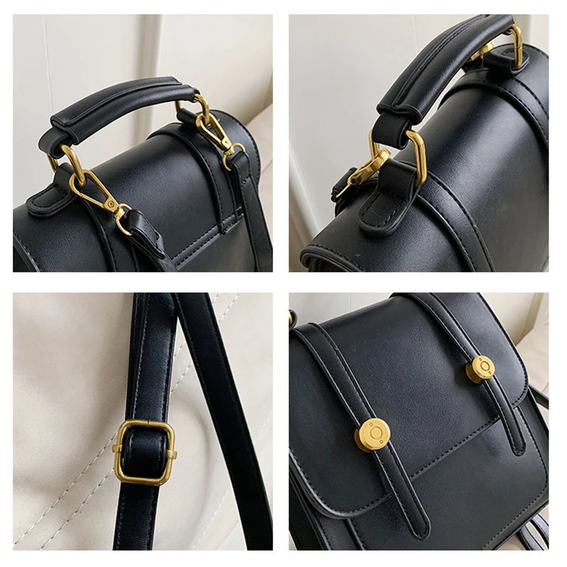 Fashion Women Vnitage Mini Backpacks HandBags Girls Students Retro School Bottom Studs Shoulder Bags
