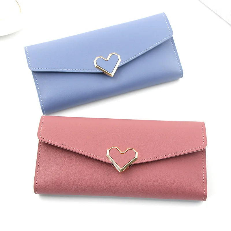 Fashion Women Wallet Female Clutch Card Holder Purse PU Leather Long Wallet Hasp Phone Bag Money Coin Pocket Cartera Mujer