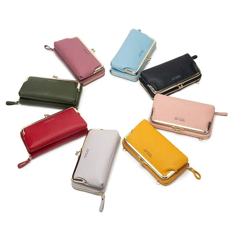 Fashion Women Wallet Female Clutch Card Holder Purse PU Leather Long Wallet Hasp Phone Bag Money Coin Pocket Cartera Mujer