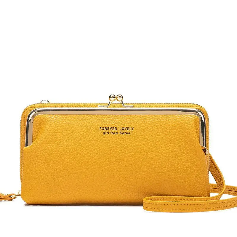 Fashion Women Wallet Female Clutch Card Holder Purse PU Leather Long Wallet Hasp Phone Bag Money Coin Pocket Cartera Mujer