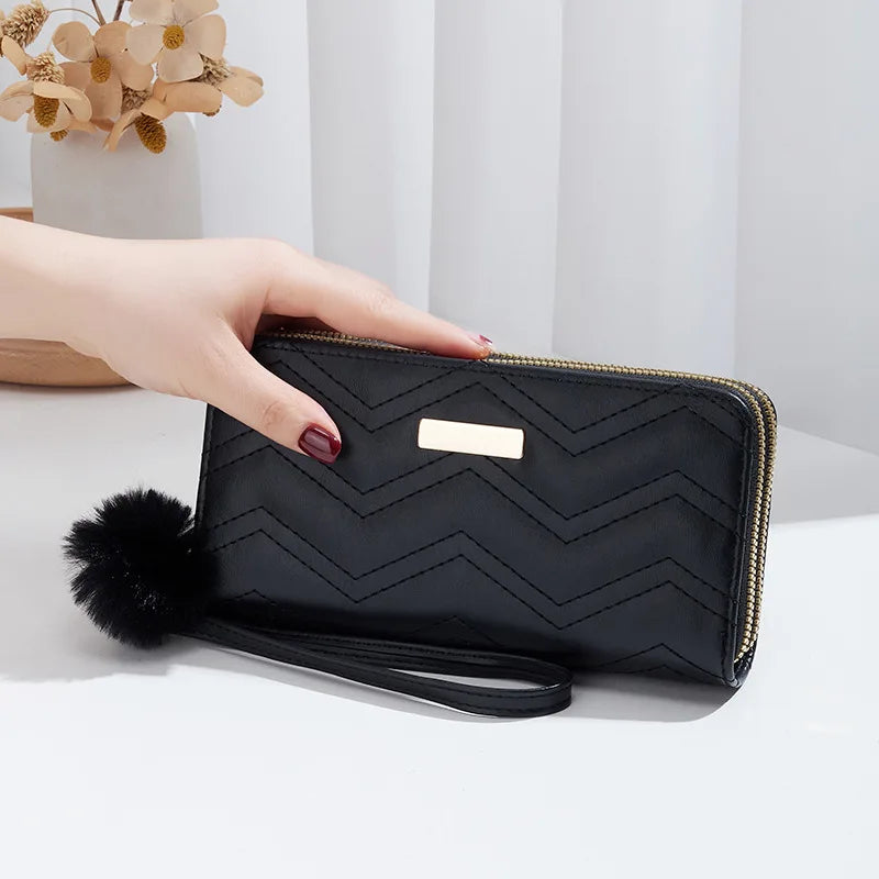 Fashion Women Wallet Female Clutch Card Holder Purse PU Leather Long Wallet Hasp Phone Bag Money Coin Pocket Cartera Mujer