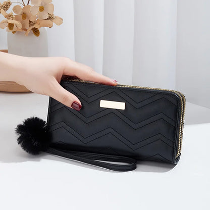 Fashion Women Wallet Female Clutch Card Holder Purse PU Leather Long Wallet Hasp Phone Bag Money Coin Pocket Cartera Mujer