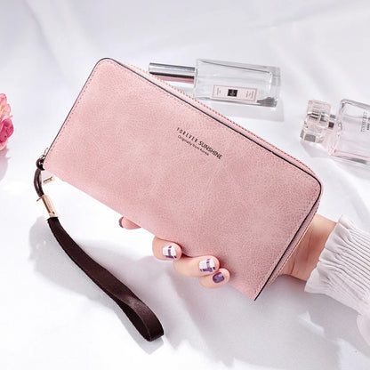 Fashion Women Wallet Female Clutch Card Holder Purse PU Leather Long Wallet Hasp Phone Bag Money Coin Pocket Cartera Mujer