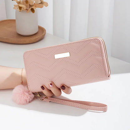 Fashion Women Wallet Female Clutch Card Holder Purse PU Leather Long Wallet Hasp Phone Bag Money Coin Pocket Cartera Mujer