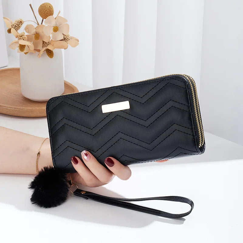 Fashion Women Wallet Female Clutch Card Holder Purse PU Leather Long Wallet Hasp Phone Bag Money Coin Pocket Cartera Mujer