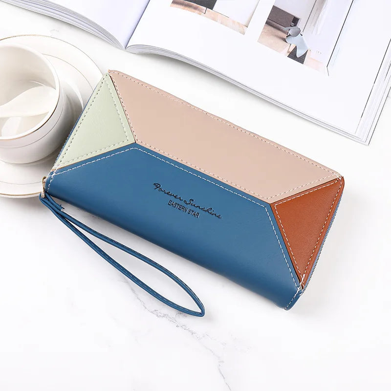 Fashion Women Wallet Female Clutch Card Holder Purse PU Leather Long Wallet Hasp Phone Bag Money Coin Pocket Cartera Mujer