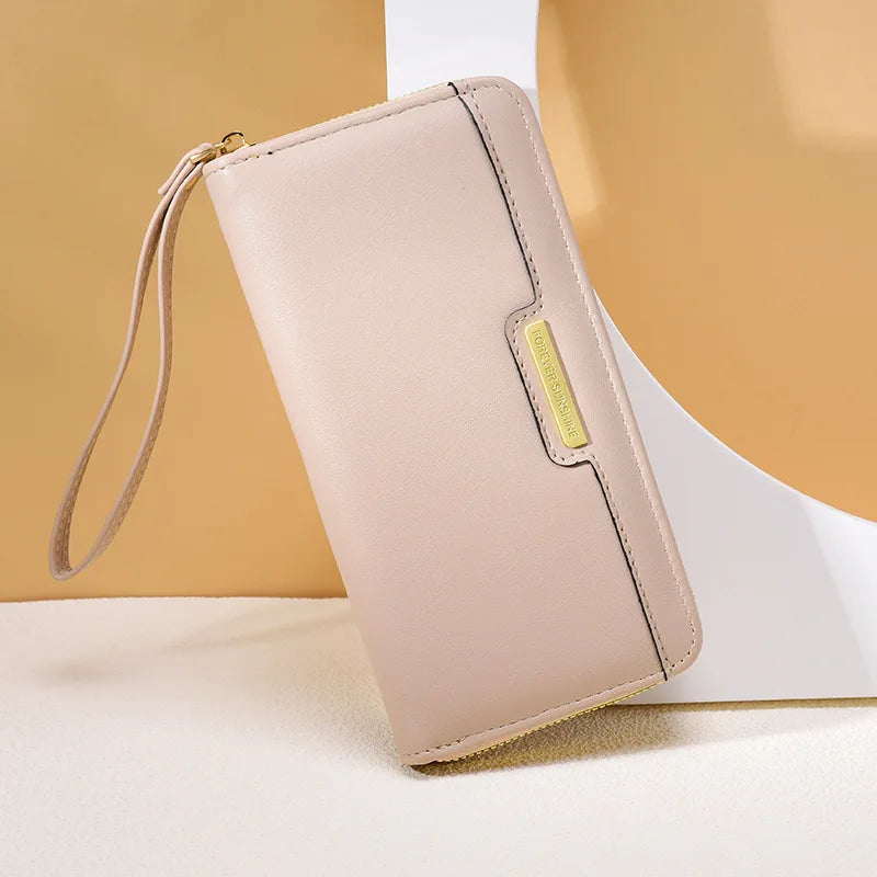 Fashion Women Wallet Female Clutch Card Holder Purse PU Leather Long Wallet Hasp Phone Bag Money Coin Pocket Cartera Mujer