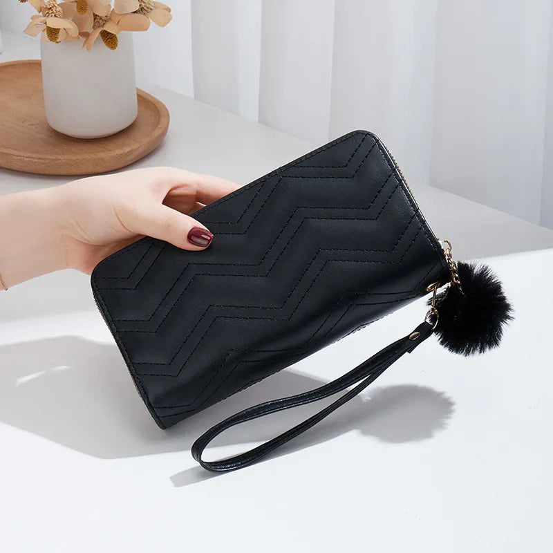 Fashion Women Wallet Female Clutch Card Holder Purse PU Leather Long Wallet Hasp Phone Bag Money Coin Pocket Cartera Mujer