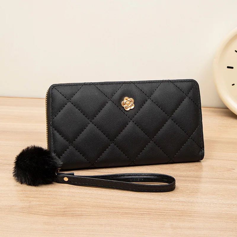 Fashion Women Wallet Female Clutch Card Holder Purse PU Leather Long Wallet Hasp Phone Bag Money Coin Pocket Cartera Mujer