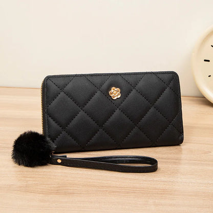 Fashion Women Wallet Female Clutch Card Holder Purse PU Leather Long Wallet Hasp Phone Bag Money Coin Pocket Cartera Mujer