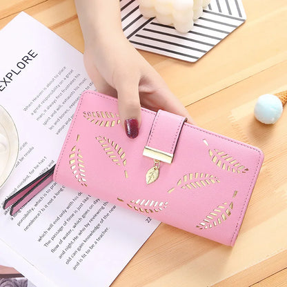 Fashion Women Wallet Female Clutch Card Holder Purse PU Leather Long Wallet Hasp Phone Bag Money Coin Pocket Cartera Mujer
